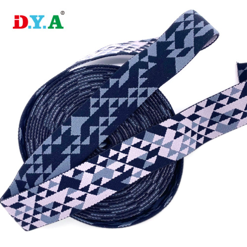 Pattern jacquard elastic band elastic nylon webbing straps 40mm