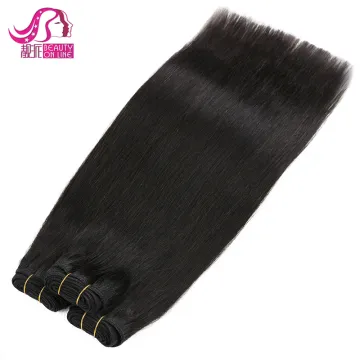 Remy Weft wholesale 100% Human Hair Silver Weft Hair Extensions Hand Tied