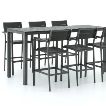 High-Quality Luxury Wood Bar Chairs and Tables for Outdoor Settings