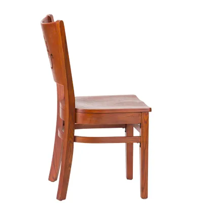 Crown Back Solid Wood Chair