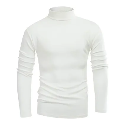 Men's Crew Neck Merino Wool Knit Base Layer Shirt
