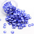 New Arrival Cute Mini Round Blue Polymer Clay Slices 500g / bag 5mm Girls Women Nail Art Sticker Slime Making DIY Decors Fillers