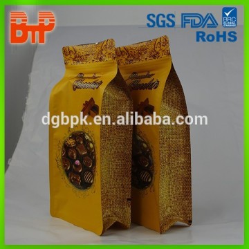 stand up printed flat bottom coffee bag