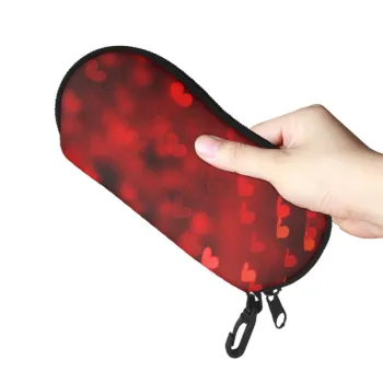 Custom MOQ 1 Piece Image Printing Sublimation Neoprene Dust Proof Cushion Protector with Glasses Case and Hook