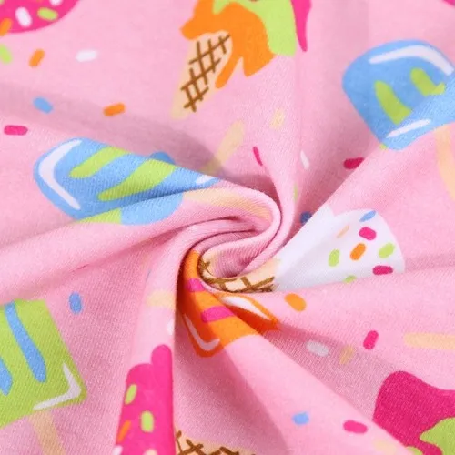 Eco-Friendly Custom Digital Printing 95% Cotton 5% Spandex Knit Fabric for Garments