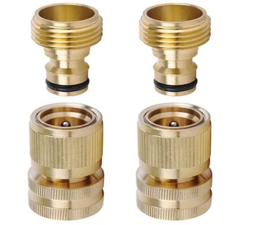 3/4 Inch Solid Brass Quick Connect Garden Hose Fitting Customizable Water Hose Connectors OEM Support Quick Connector Garden Use