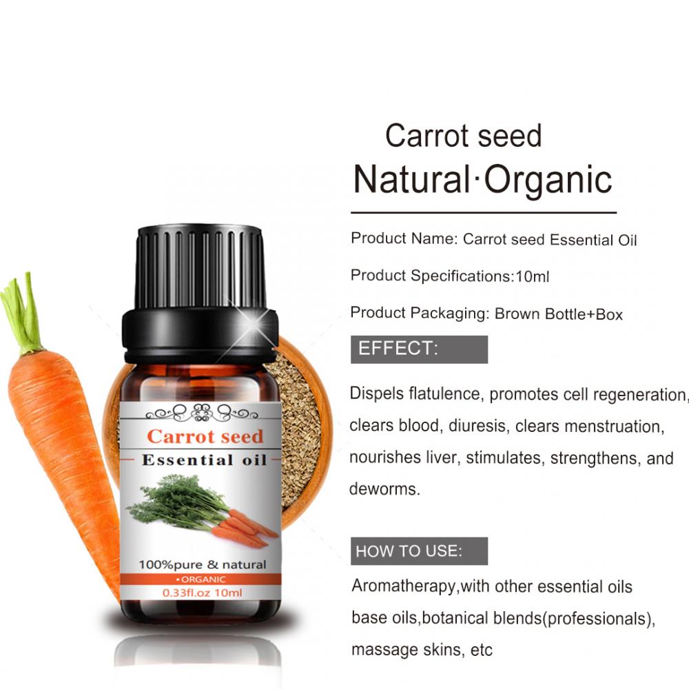 Natural Organic Whitening Anti Aging Face Carrot Seed Oil