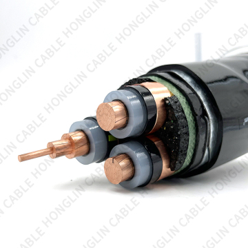 Kabel Kabel Elektrik Kabel: 35kV HV XLPE Kabel Kuasa Jaket PVC bertebat untuk Pembinaan