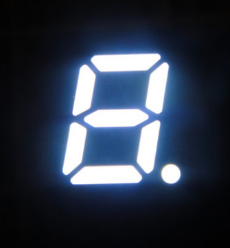5.0 Inch 7 Segment Single LED Digital Display