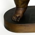 Distorted Bronze Male Sculpture with Menacing Spike