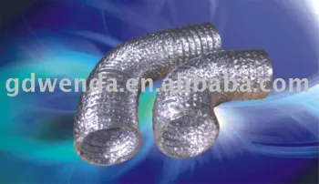 2-layer aluminum fiberglass cloth flexible Duct