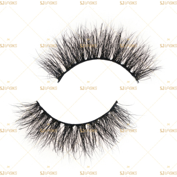Fluffy 3D Mink Lashes: Black Cotton Band, Reusable up to 25 Times