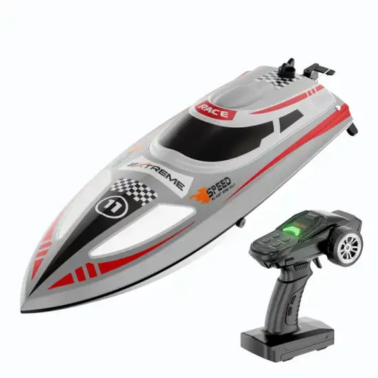 Flytec V003 High-Speed Mini Yacht: A 30KM/H LED Illuminated RC Boat with Self-Righting Feature, Playable for 30 Minutes