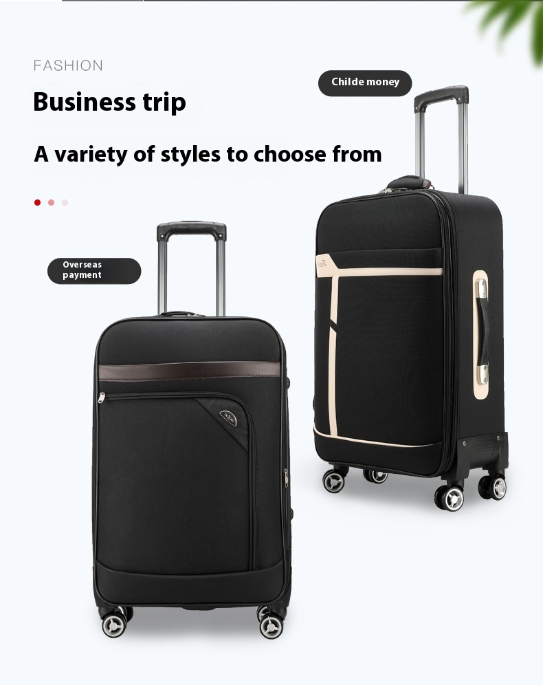 Oxford Cloth Zipper Universal Trolley Bag