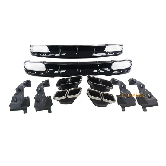 Mercedes Benz S Class W217 Coupe Body Kit - S Coupe C217 Rear Bumper Lip Diffuser with Pipe (2015-2018)