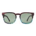 Square Shell Wooden Sunglasses