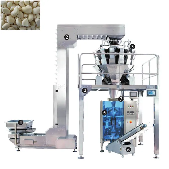 Garlic Automatic VFFS 420 Pillow Gusset Bag Weighing Filling Packing Solution