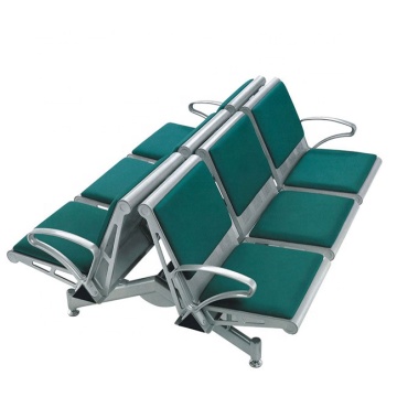 Modern 6-Seater Leather Waiting Chair for Hospitals and Airports YA113