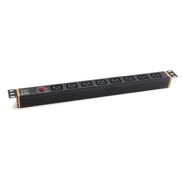 IEC Rack PDU with Circuit Breaker: 1U Electrical Switch Socket