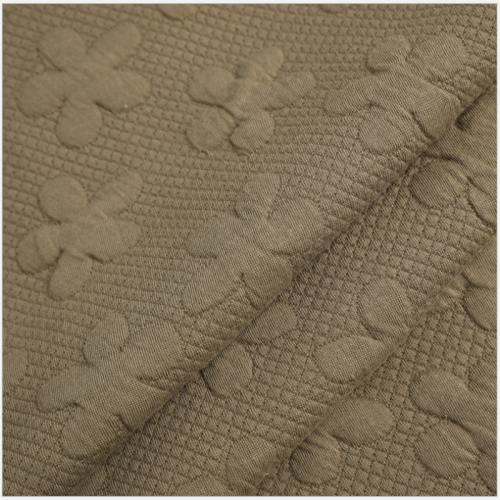 Elegant Brown Baby Pajamas Air Layer Knitted Fabrics