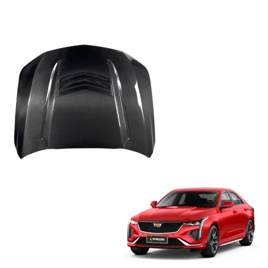 Langyu Carbon Fiber Front Bonnet Engine Cover for Cadillac CT4