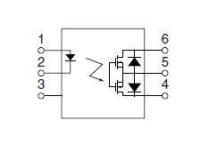 Aqv212sx   He (high-function Economy) Type [1-channel (form A) Type] Relay Panasonic Low Signal Relays Dip