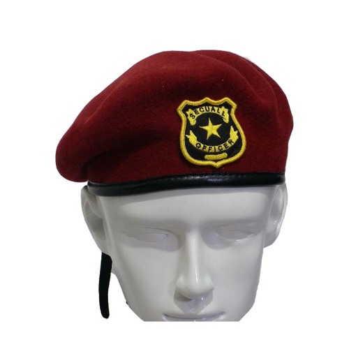 Red Wool Military Beret (GK25-003)