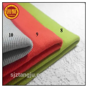 Interlock Rib spandex tubular rib knit fabric