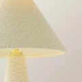 Dramatic Full Fabric Martha Cone Lamp Cream