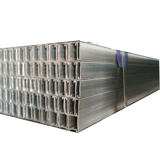Roof Photovoltaic and Solar Panel Support - Magnesium Aluminum Zinc Plated U-Shaped Steel