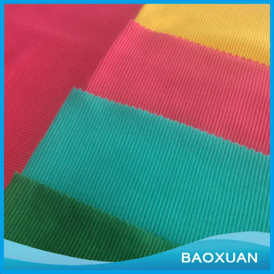 97 polyester 3 spandex t/sp 2*2 rib 30S all kinds of colors rib fabric for rib cuff or rib collar