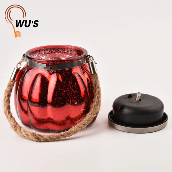 Outdoor LED solar light mason jar solar lids colored led light jars