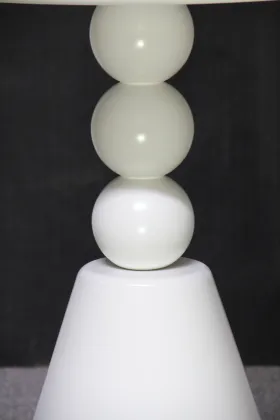 Modern Minimalist White Round Coffee Table