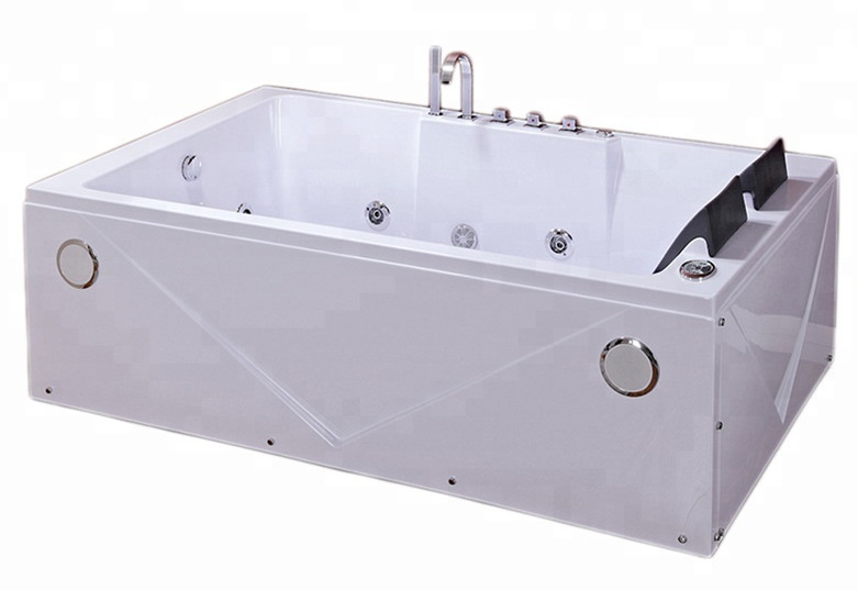 Two Piece Tub Whirlpool Massage Bathtub Rectangle Shape