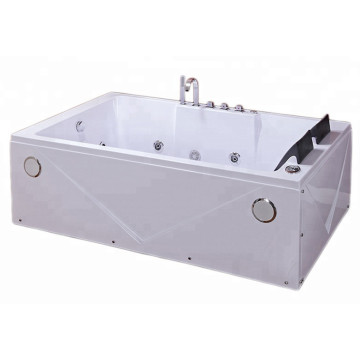 Two Piece Tub Whirlpool Massage Bathtub Rectangle Shape