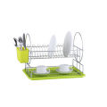 2 tier chrome plated dish drying rack