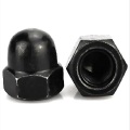 Black Acorn Nuts Nylon Hex Cap Nut