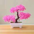 Artificial Plant Artificial Flower Home Decor Bonsai Tree Pot Plant Fake Flower Potted Ornament For Home Room Garden Decoration