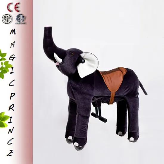 (EN71&ASTM&CE)~(Pass!!)~Magicprince Plush human power ride on animal toy Bounce up and down Animal scooter in mall elephant