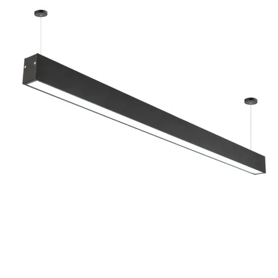 Wholesale Modern Black 18W Aluminum Linear Suspended Lamp for Office and Living Room