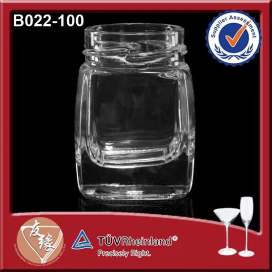 Hot Sale Square 10cl Honey Jar Bottled Birds Nest
