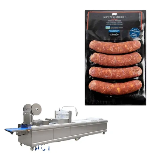 Vacuum Pack Equipment for Safer Salami Sausage Casing, Preserving Meat Color
