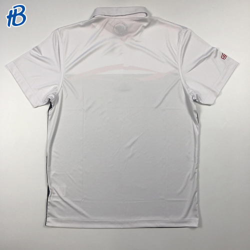 2023 white black polyester golf polo shirt