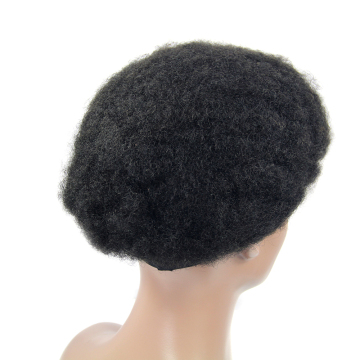 Afro curly Brazilian Human hair toupee for men hair