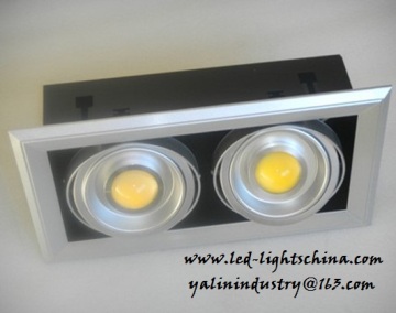 Dimmable COB LED ceiling lights, grill LED downlight, lamp