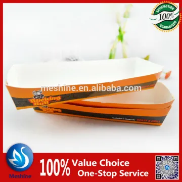 Disposable paper fastfood box tray