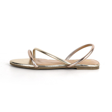 Tali sandal rata minimalis