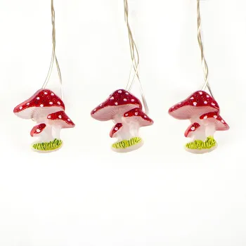 25 Counts Mushroom Icon Mini LED Home Decor