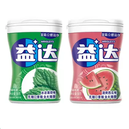 Yida Sugar-Free Xylitol Chewing Gum, 56g, Variety of Tastes (Mint & Fruity), Bottled