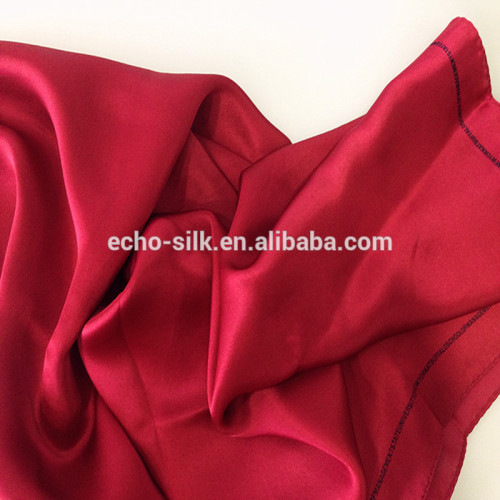 plain silk dark red scarf,Chinese silk scarf